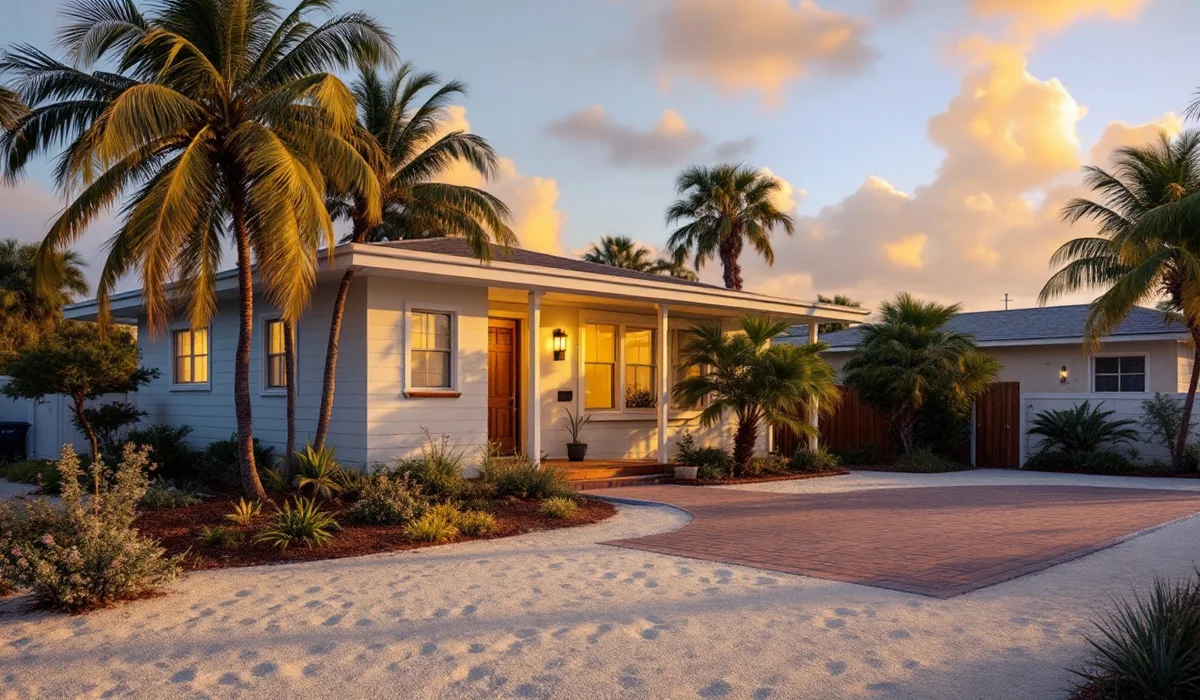 Home and yard in Atlantic Beach, Florida