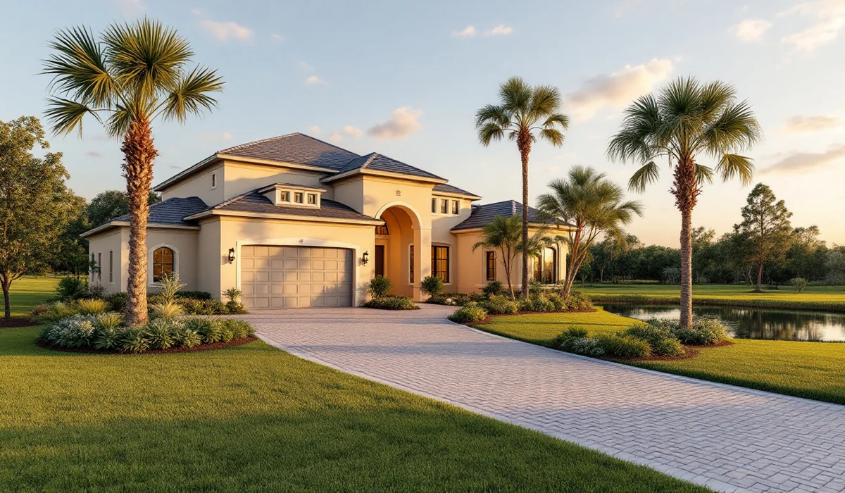 Home and yard in Fruit Cove, Florida