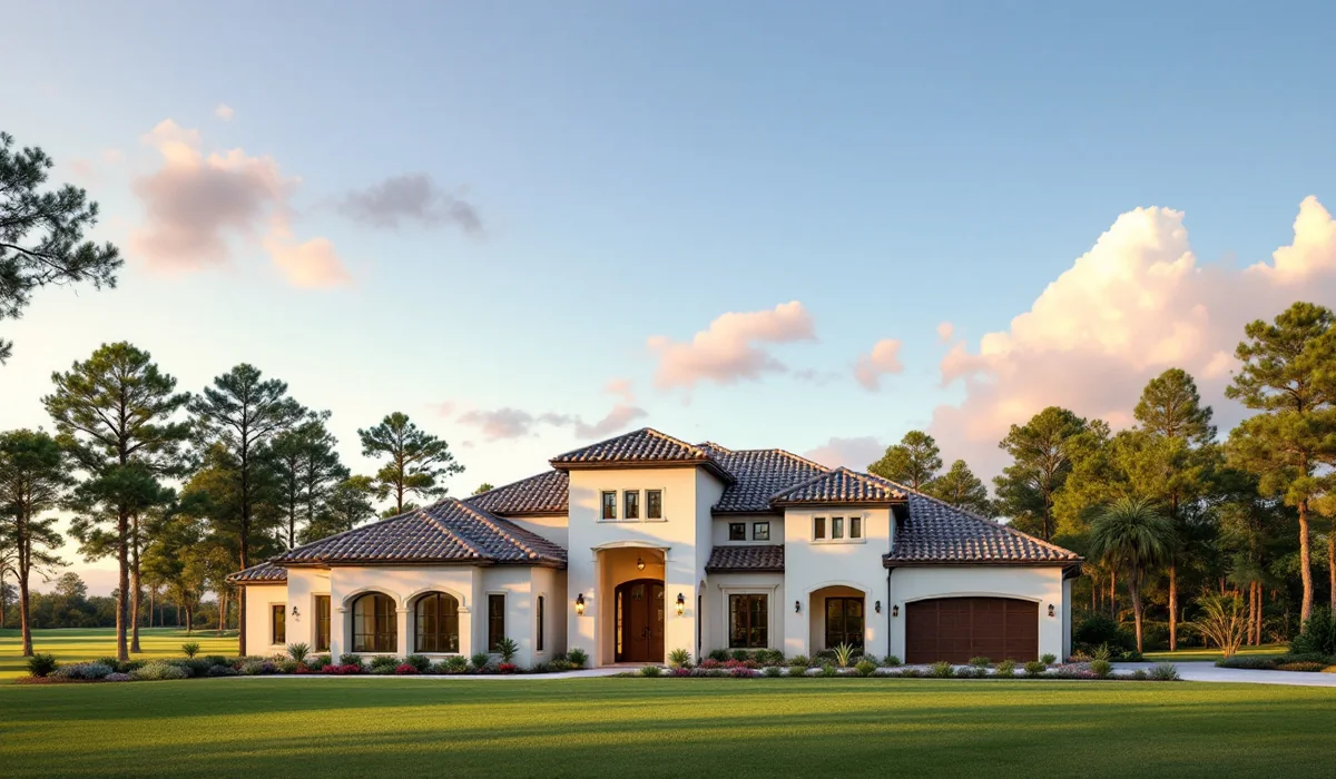 Home and yard in World Golf Village, Florida