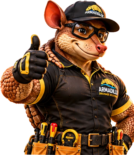 Armadillo giving a thumbs up